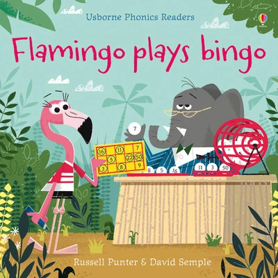 Flamingo plays bingo