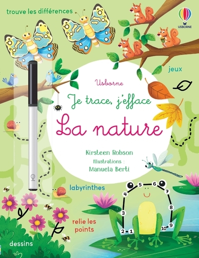 La nature - Je trace, j'efface