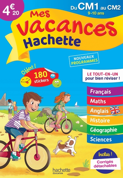 Mes Vacances Hachette - Du CM1 au CM2 - Cahier de vacances 2022