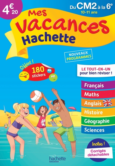 Mes Vacances Hachette - Du CM2 à la 6E - Cahier de vacances 2022