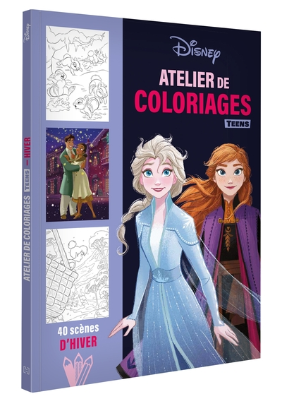 DISNEY - Atelier de coloriages Teens - L'hiver