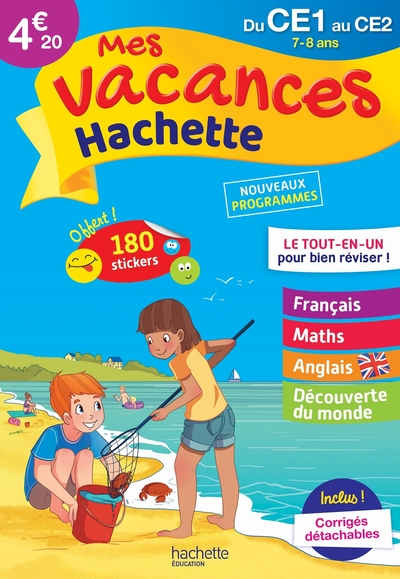 Mes Vacances Hachette - Du CE1 au CE2 - Cahier de vacances 2022