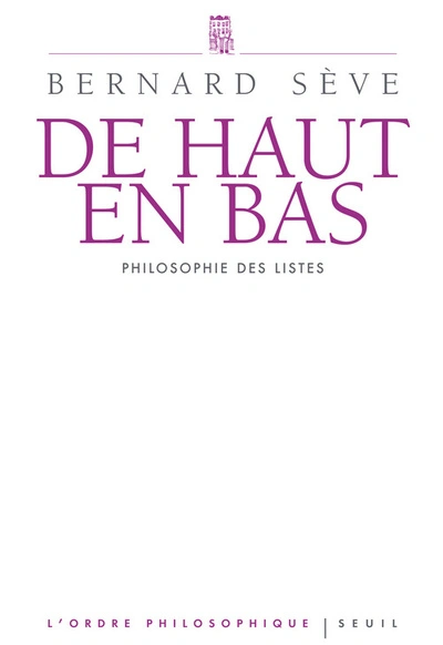 De haut en bas : Philosophie des listes