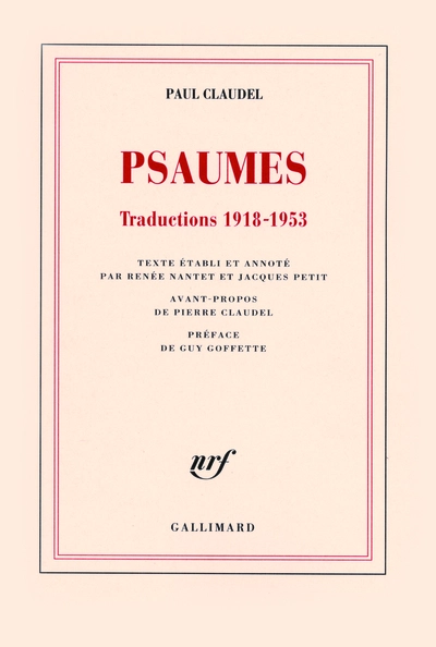 Psaumes : Traductions 1918-1953