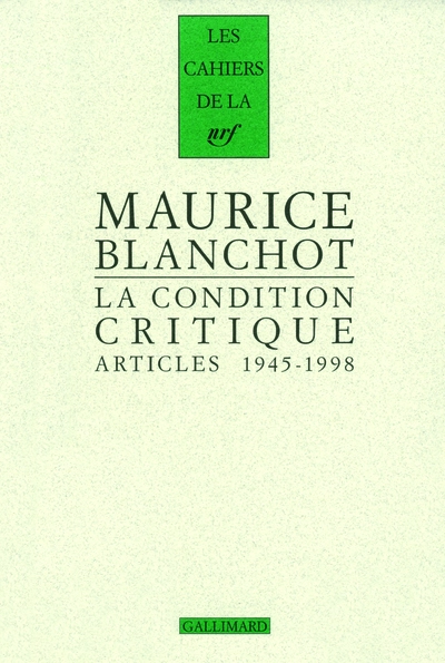 Critiques littéraires : 1945-1998