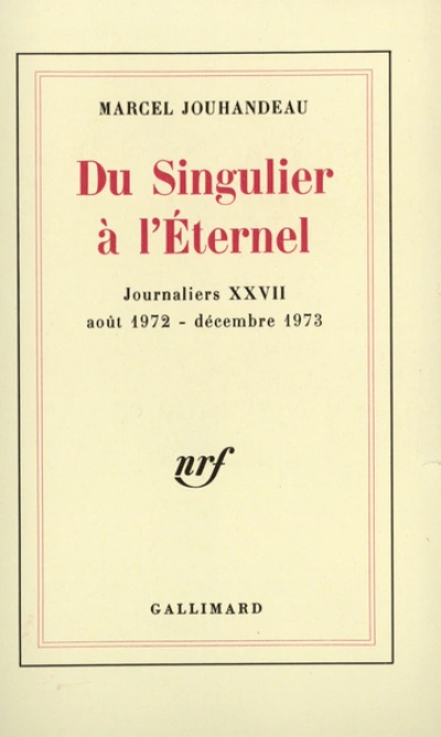 Du singulier à l'éternel