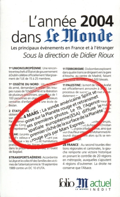 L'Année 2004 dans « Le Monde » (19) : [1/1/2004 - 31/12/2004]