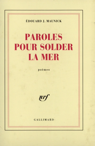 Paroles pour solder la mer