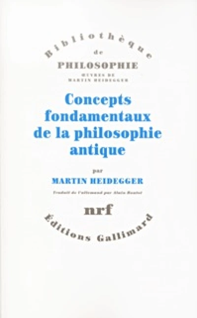 Concepts fondamentaux de la philosophie antique