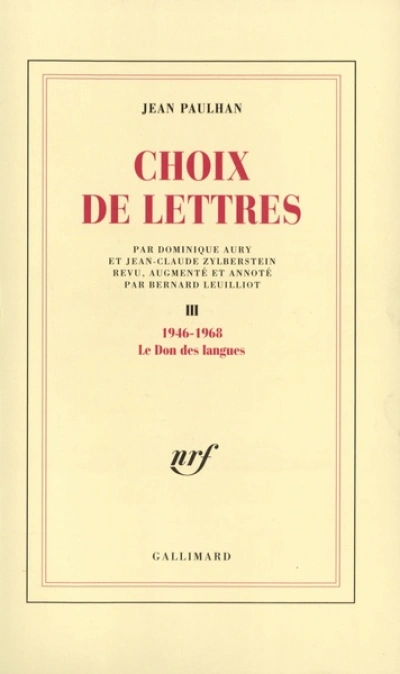 Choix de lettres