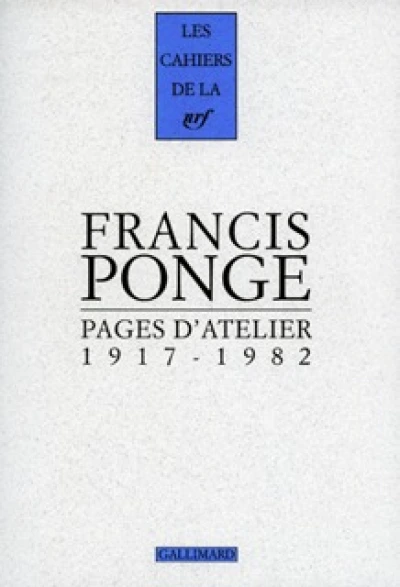 Pages d'Atelier 1917-1982