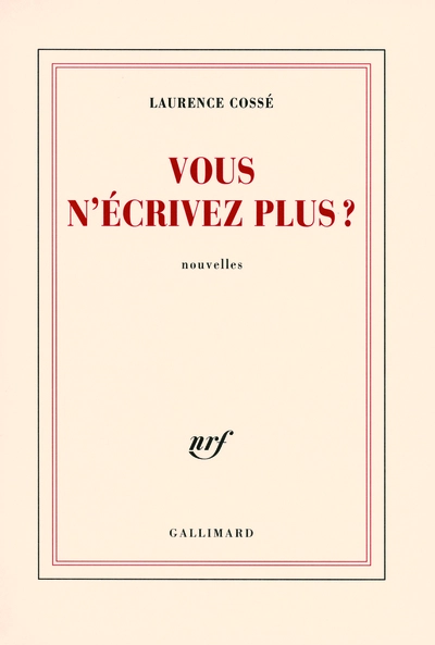 Vous n'écrivez plus ?