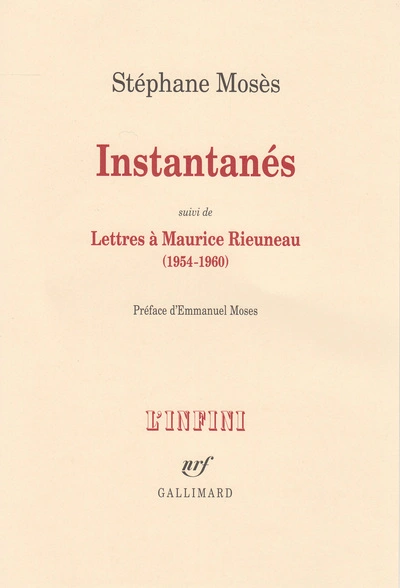 Instantanés/Lettres à Maurice Rieuneau (1954-1960)