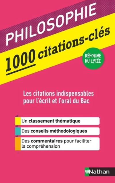 1000 citations-clés - Philosophie