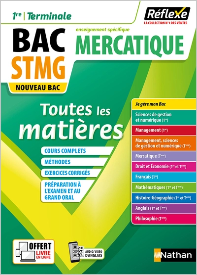 Mercatique - 1ère/Terminale STMG (Toutes les matières - Réflexe N°4) 2020 - Tome 4