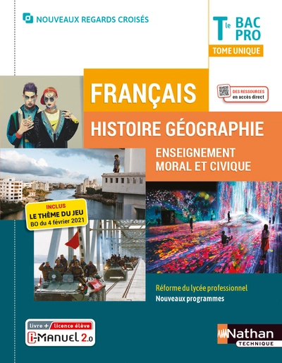 Français Histoire-Géographie EMC Term Bac pro - Livre + Licence élève (Regards croisés) - 2021