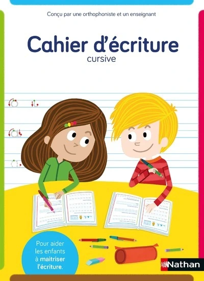 Cahier d'écriture CP adapté aux enfants DYS ou en difficulté - A partir de 6 ans