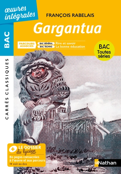 Oeuvres intégrales - BAC Français 1re 2023 : Gargantua de Rabelais