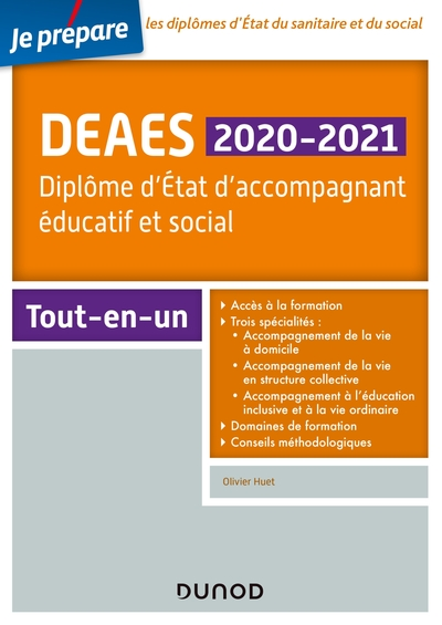 DEAES 2020-2021 - Diplôme d'Etat d'accompagnant éducatif et social  - Tout-en-un