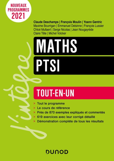 Maths PTSI - Tout-en-un