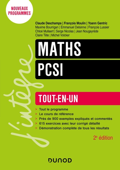 Maths PCSI - 2e éd.: Tout-en-un