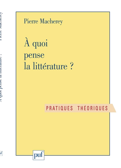 À quoi pense la littérature ? : Exercices de philosophie littéraire