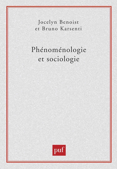 Phénoménologie et sociologie