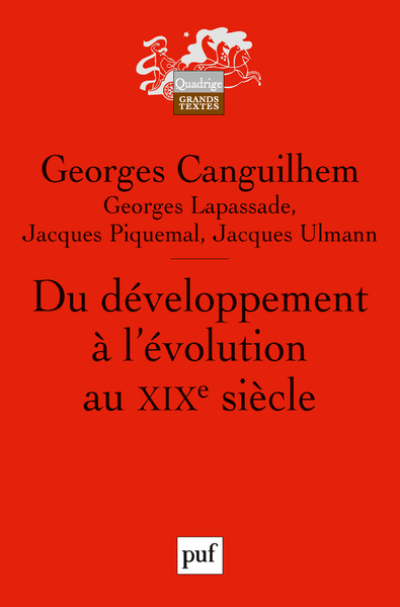 Du développement à l'évolution au XIXe siècle