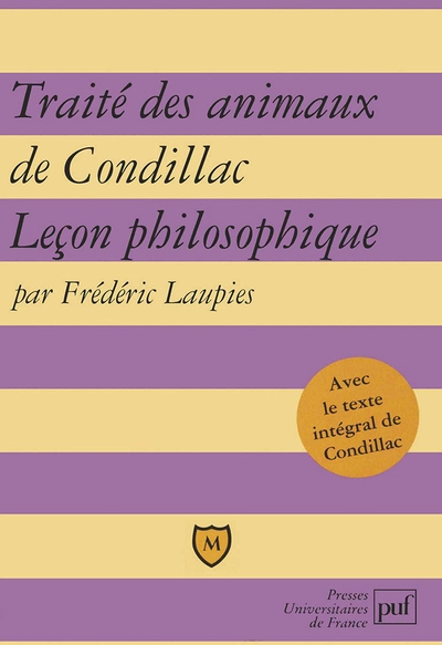 Traité des animaux de Condillac. Leçon philosophique