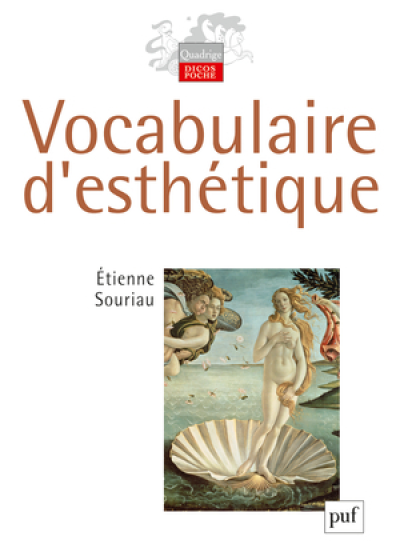 Vocabulaire d'esthétique