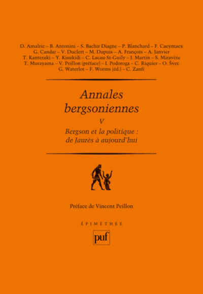 Annales bergsoniennes, V