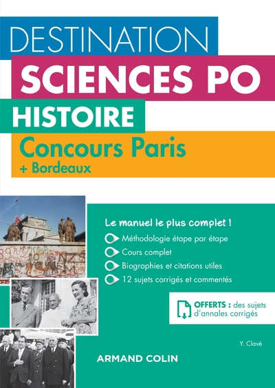 Destination Sciences Po Histoire - Sciences Po Paris + Bordeaux - Cours-méthodologie-annales