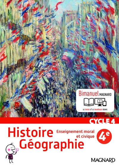 Histoire géographie, enseignement morale et civique 4e Cycle 4 - Nouveau programme 2016