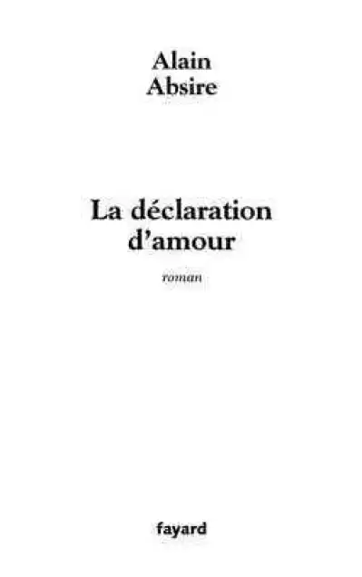 Déclaration d'amour