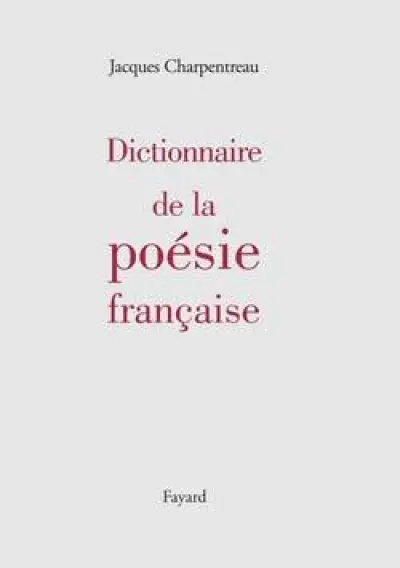 Dictionnaire de la poésie