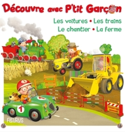 P tit garçon découvre les voitures, les trains, le chantier, la ferme