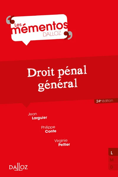 Droit pénal général. 24e éd.