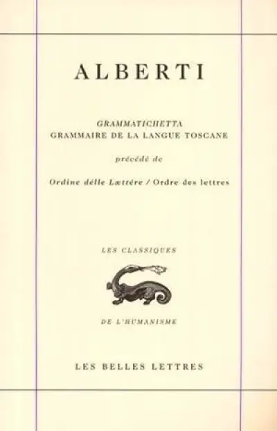 Grammaire de la langue toscane - Ordre des lettres