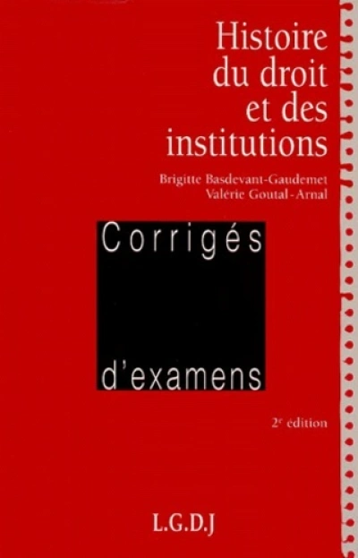 histoire du droit et des institutions - 2ème édition