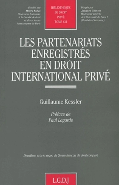 les partenariats enregistrés en droit international privé