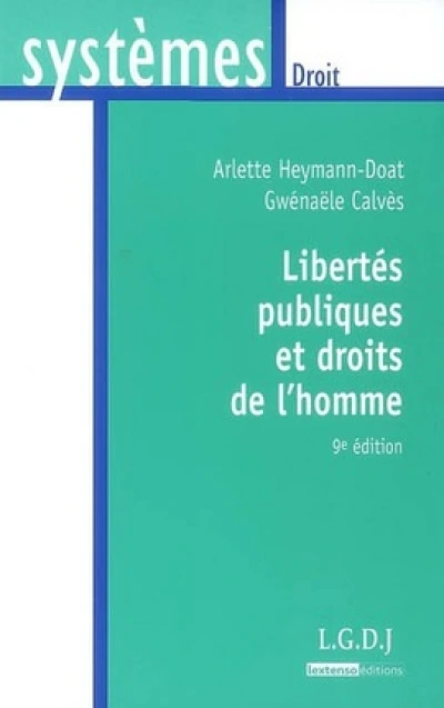 libertés publiques et droits de l'homme - 9ème édition