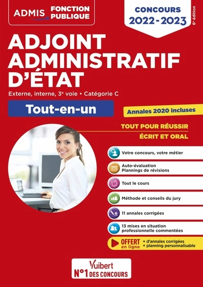 Concours Adjoint administratif d'État - Catégorie C - Tout-en-un