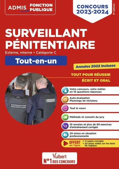 Concours externe et interne surveillant pénitentiaire 2023-2024