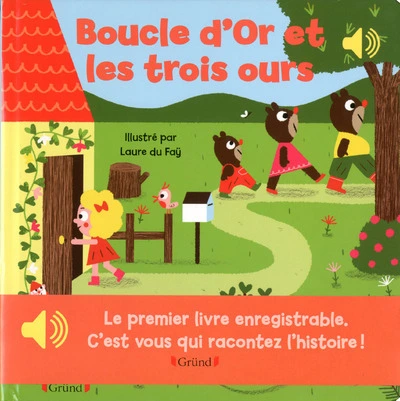 Livre enregistrable - Boucle d'Or et les trois ours