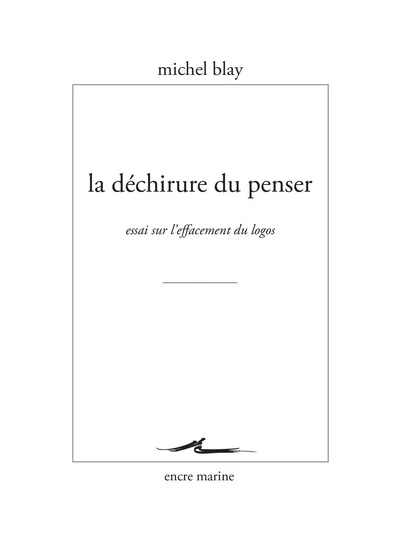 La Déchirure du penser