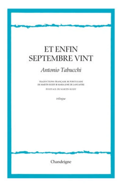 Et enfin septembre arriva