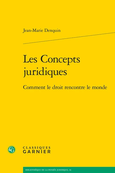 Les Concepts juridiques