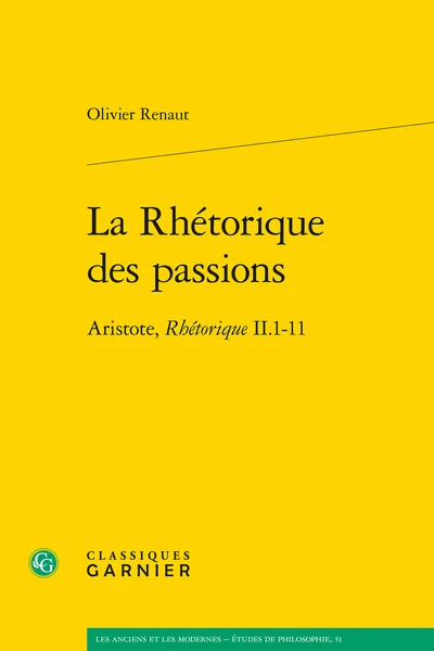 La Rhétorique des passions