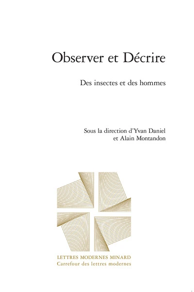 Observer et Décrire