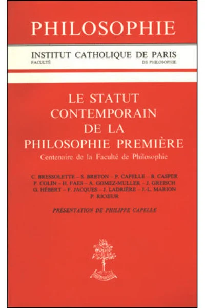 Le statut contemporain de la philosophie